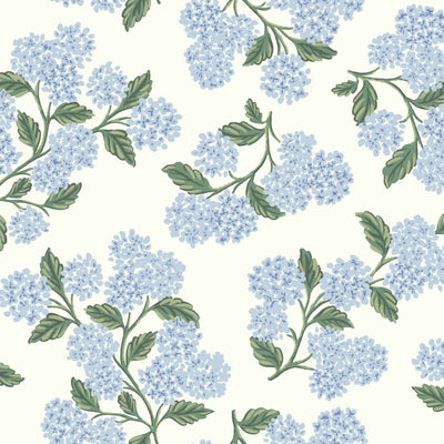 Hydrangea Wallpaper - Blue/White Wallpaper