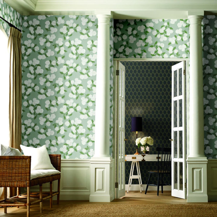 Hydrangea Wallpaper - Gray
