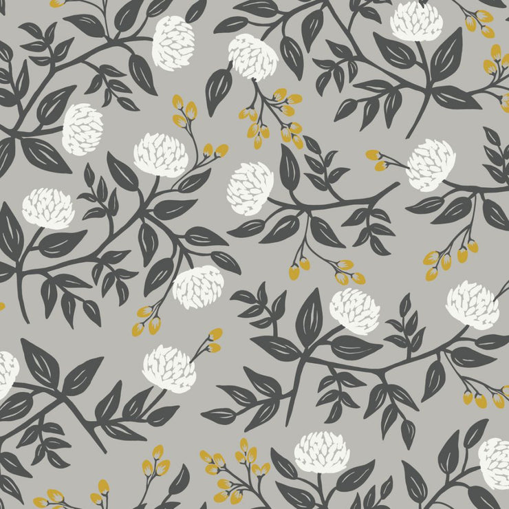 Peonies Wallpaper - Gray Wallpaper