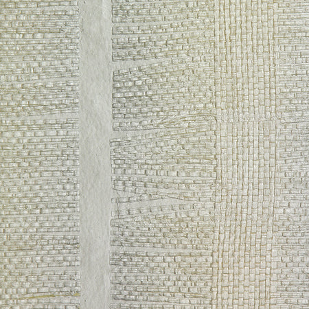 Off White Paper Jute Wallpaper