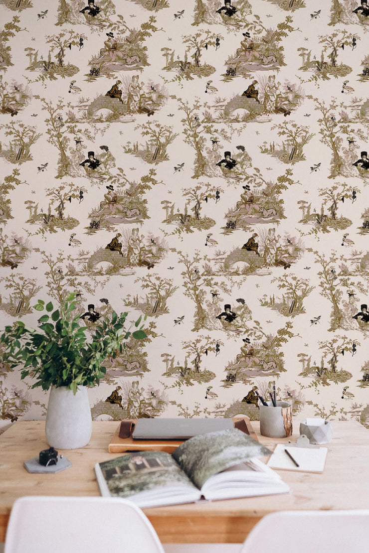 Flowerboy Toile Wallcovering