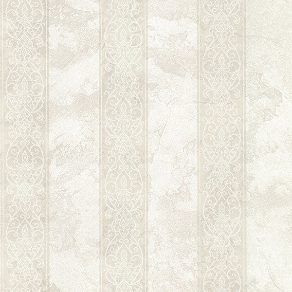Presque Isle Light Grey Regal Stripe Wallpaper Wallpaper