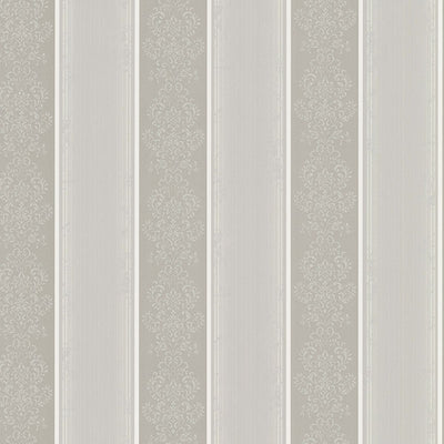 Eastport Pewter Arabelle Stripe Wallpaper Wallpaper