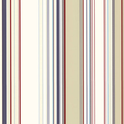 Cape Elizabeth Red Lookout Stripe Wallpaper Wallpaper