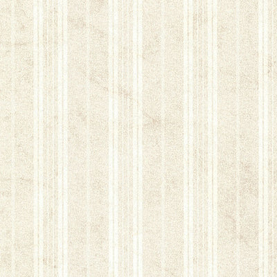Wiscasset Cream Farmhouse Stripe Wallpaper Wallpaper