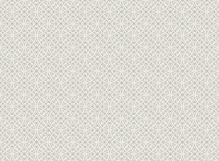 Lacey Circle Geo Wallpaper - Gray Wallpaper