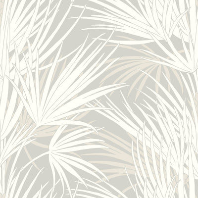 Palmetto Wallpaper - Gray Wallpaper