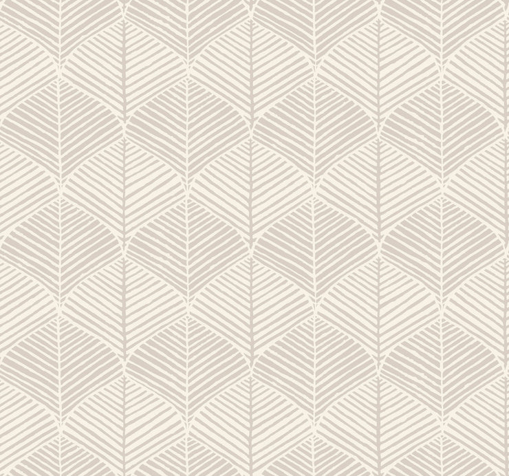 Palm Thatch Wallpaper - Gray Wallpaper