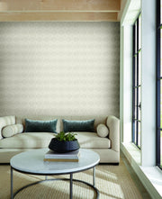 Palm Thatch Wallpaper - Gray