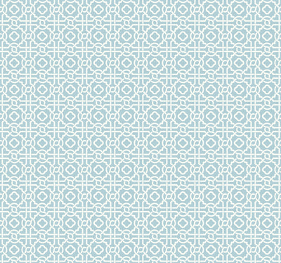 Pergola Lattice Wallpaper - Blue Wallpaper