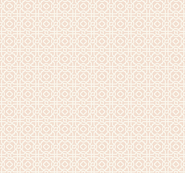 Pergola Lattice Wallpaper - Light Pink Wallpaper
