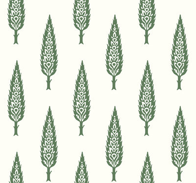 Juniper Tree Wallpaper - Green Wallpaper