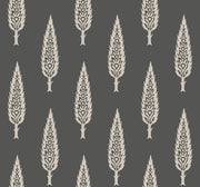 Juniper Tree Wallpaper - Black/Taupe Wallpaper