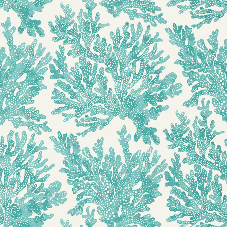 Marine Coral - Turquoise Wallpaper