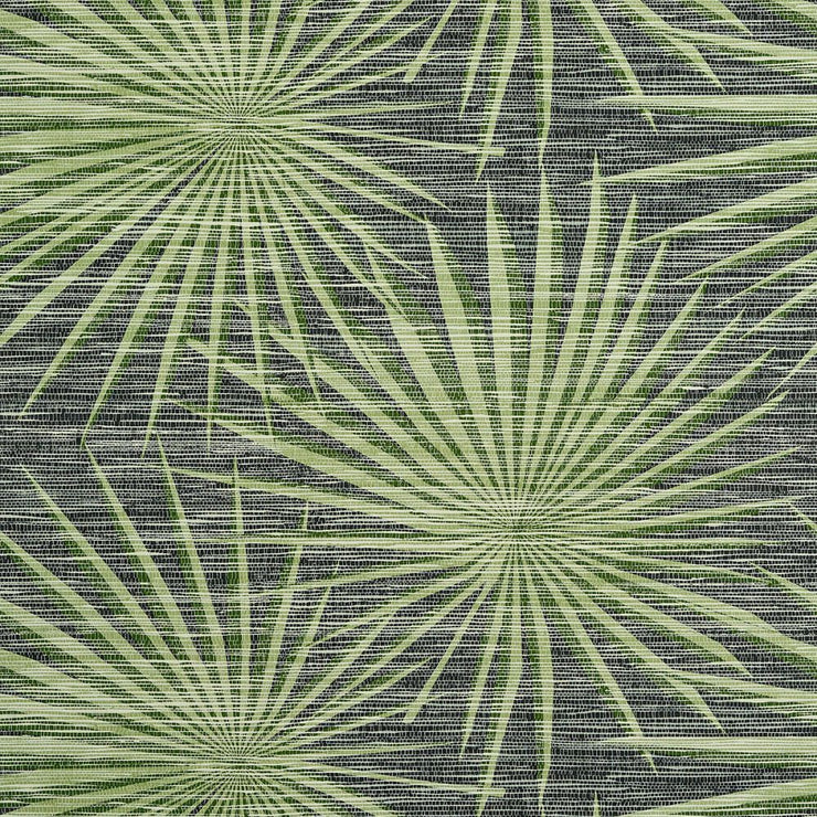 Palm Frond - Black and Green Wallpaper