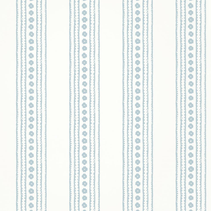 New Haven Stripe - Spa Blue Wallpaper