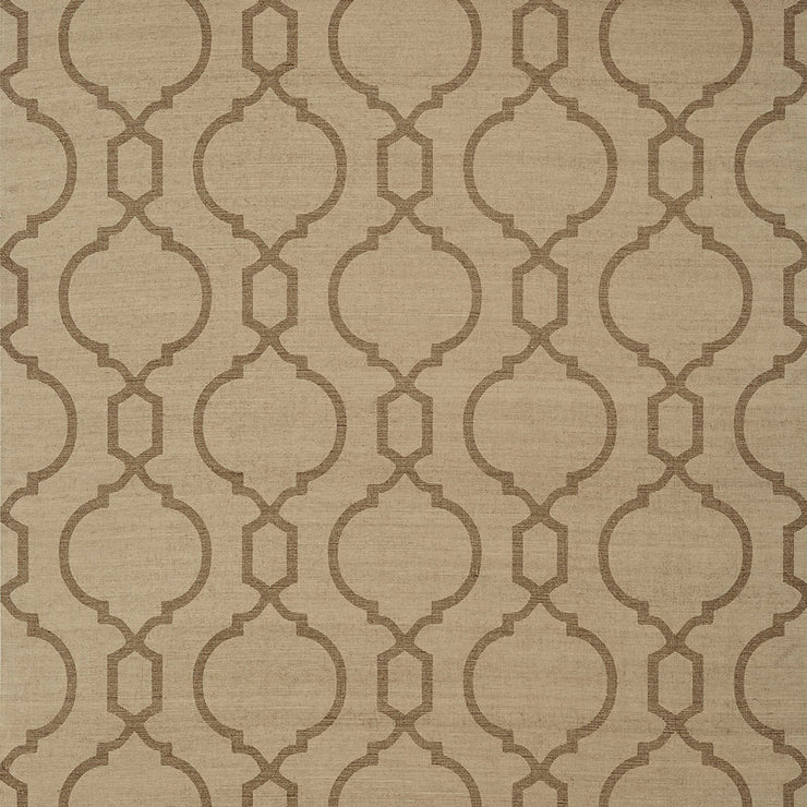 Cortney - Brown on Linen Wallpaper