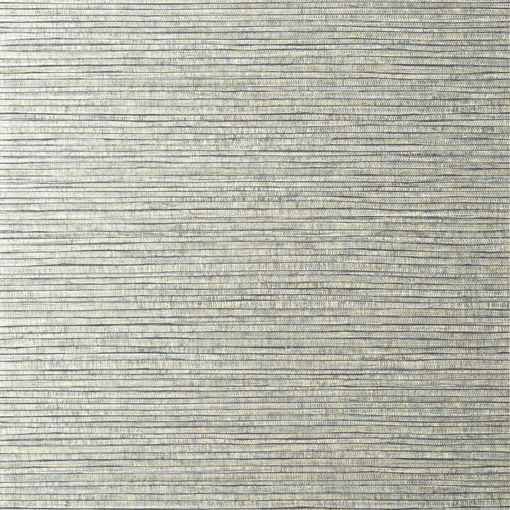 Woody Grass - Metallic Silver Wallpaper
