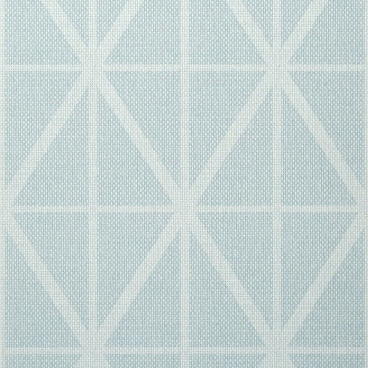 Cafe Weave Trellis - Soft Blue Wallpaper