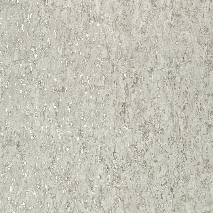 Montado Cork - Putty and Metallic Pewter Wallpaper