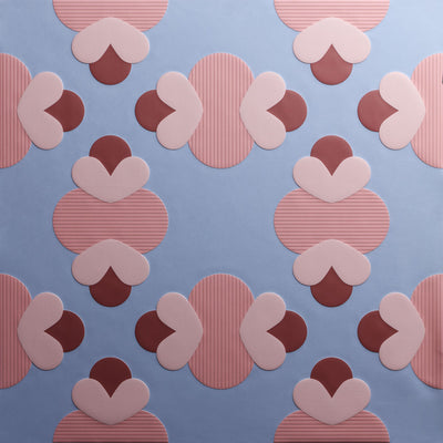 Ornament II Haptic Wallcovering - Soft Pink Wallpaper