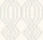 Ettched Lattice Wallpaper - Gray Wallpaper
