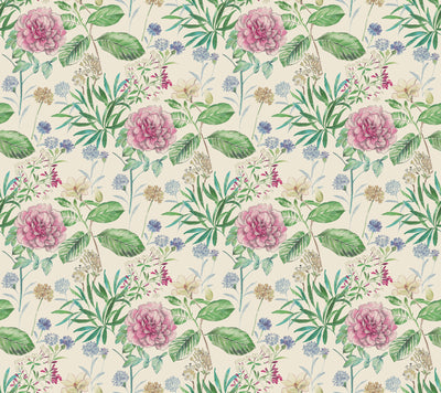 Midsummer Floral Wallpaper - Pink Wallpaper