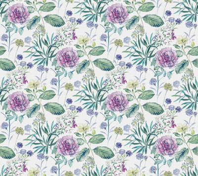 Midsummer Floral Wallpaper - Violet Wallpaper