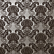 Windsor - Chocolate & Silver Wallpaper