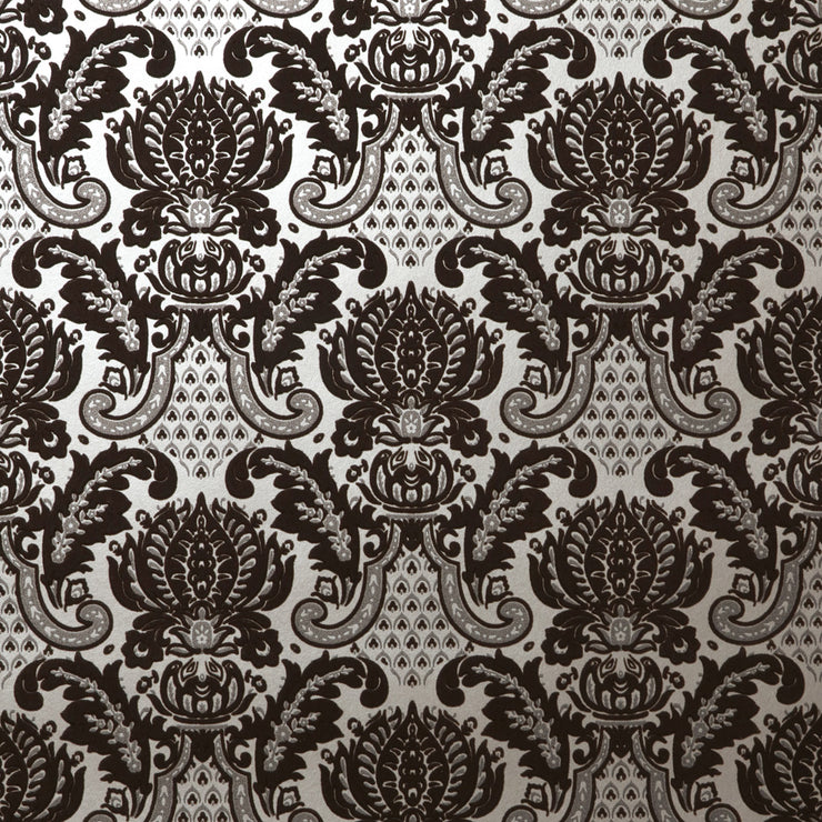 Windsor - Chocolate & Silver Wallpaper