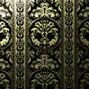 St. Moritz - Black & Gold Wallpaper