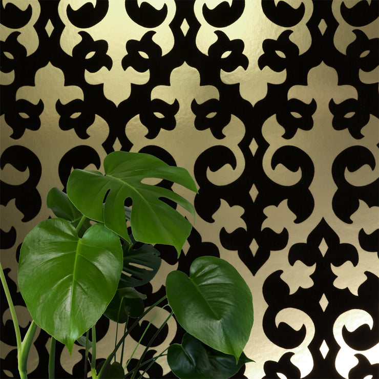 Grille Flocked Wallcovering