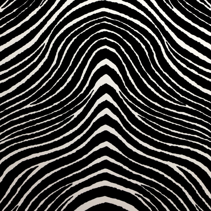 Zebra Stripes - Black & White Wallpaper