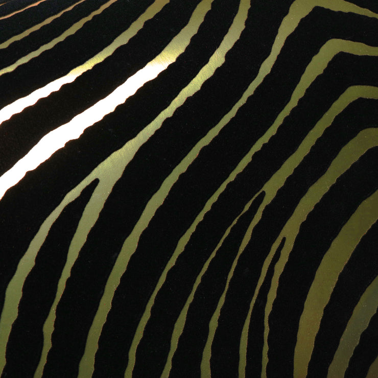 Zebra Stripes Flocked Wallcovering
